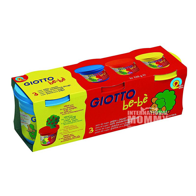 GIOTTO 플라스틱초강력플라스티신 3 색해외판