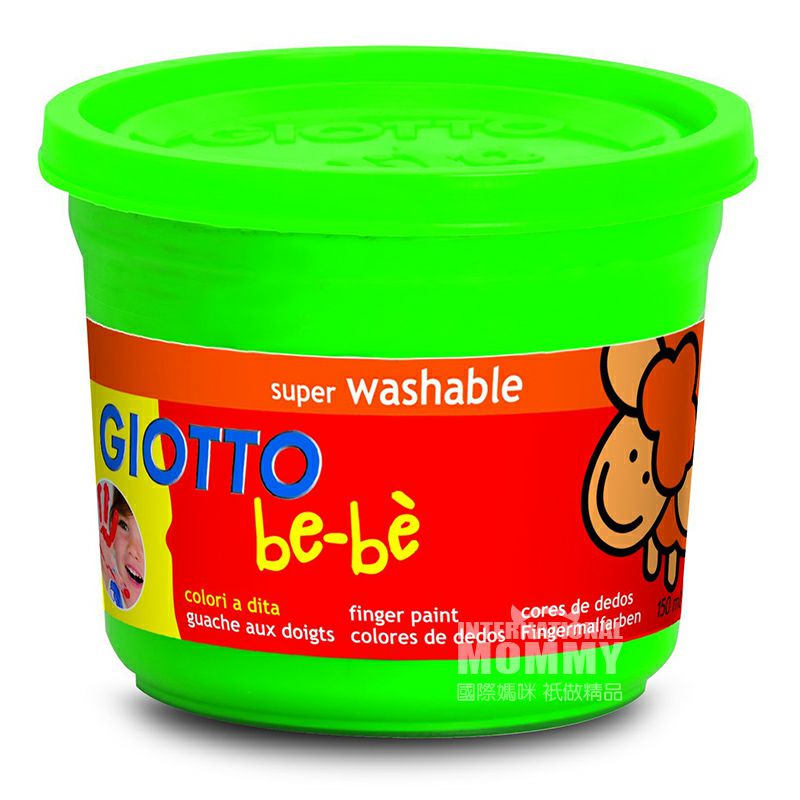 GIOTTO 이탈리아무독성빨 4 색낙서전문핑거페인팅구아슈페인트세트해외버전