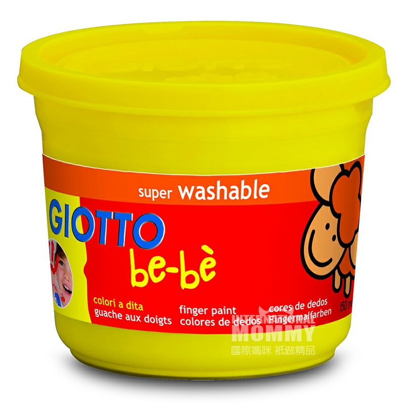 GIOTTO 이탈리아무독성빨 4 색낙서전문핑거페인팅구아슈페인트세트해외버전