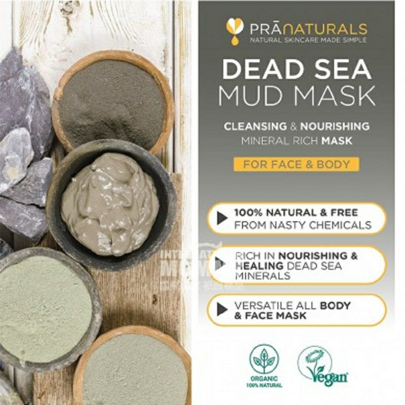 PRANATURALS사해진흙보습해독페이셜마스크해외버전