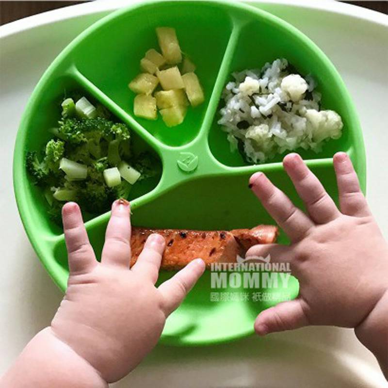 Green Sprouts녹색콩나물미국아기실리콘칸막이판해외판