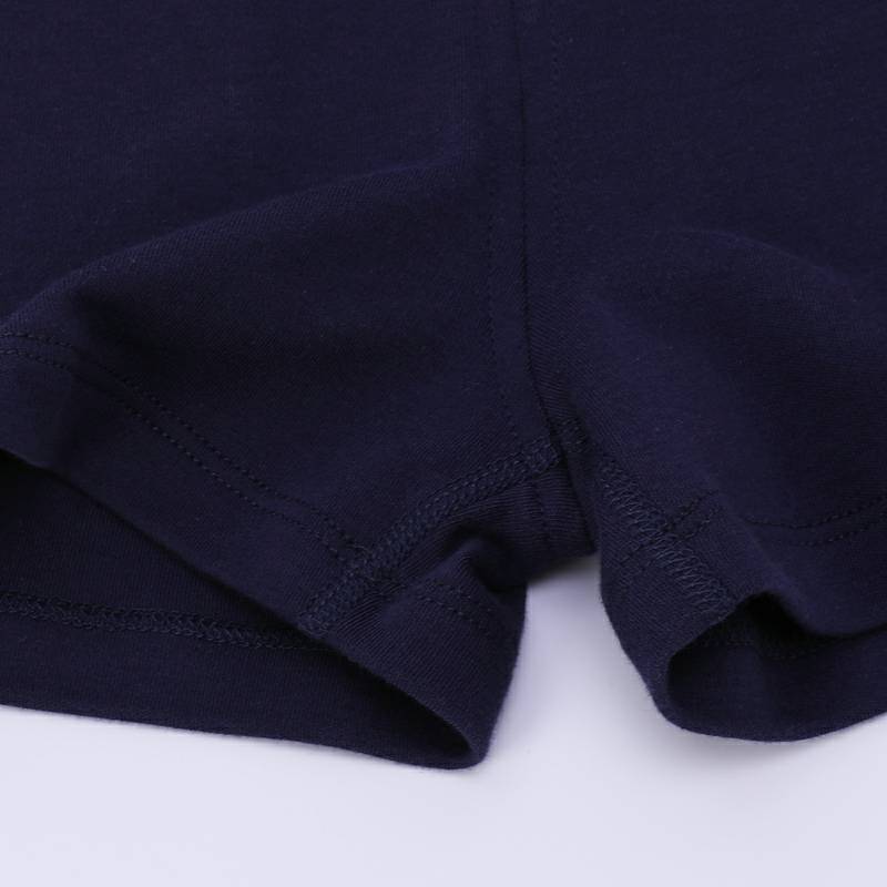 Verantwortung 남녀아기중국부티크문화고급면반바지진한파란색