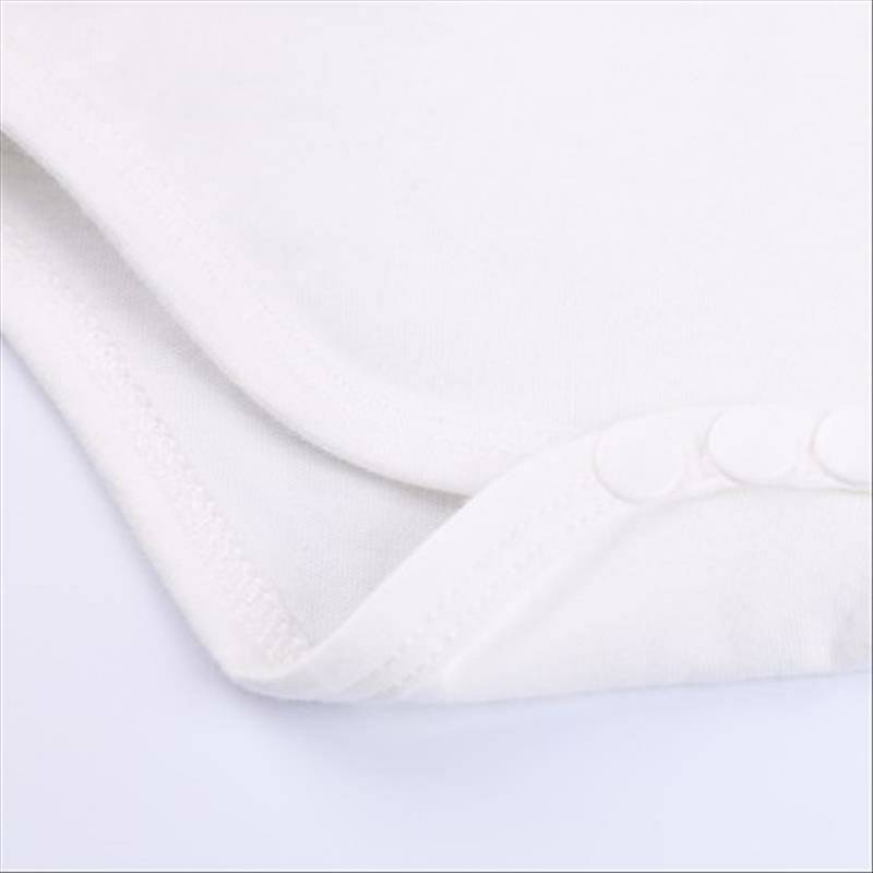 Verantwortung 남녀아기중국부티크문화고급면신생아여름긴소매사이드오픈바디수트일반흰색