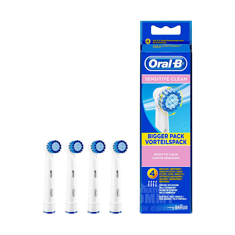 BRAUN 독일oral-b EBS17-4 민감한슈퍼부드러운머리전기칫솔헤드해외버전