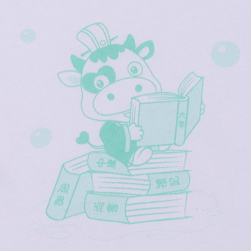 [2 개] Verantwortung 남녀아기중국부티크문화고급면여름반팔티셔츠 + 고급면반바지진한파란색