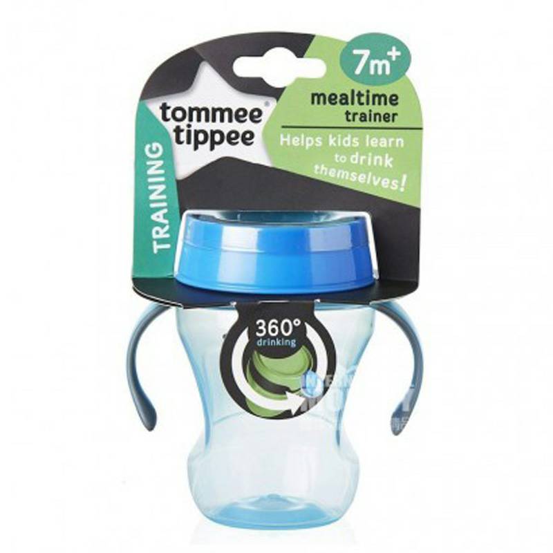 Tommee Tippee 영국식 360도누출방지마시는컵 230ml 7 개월이상해외버전