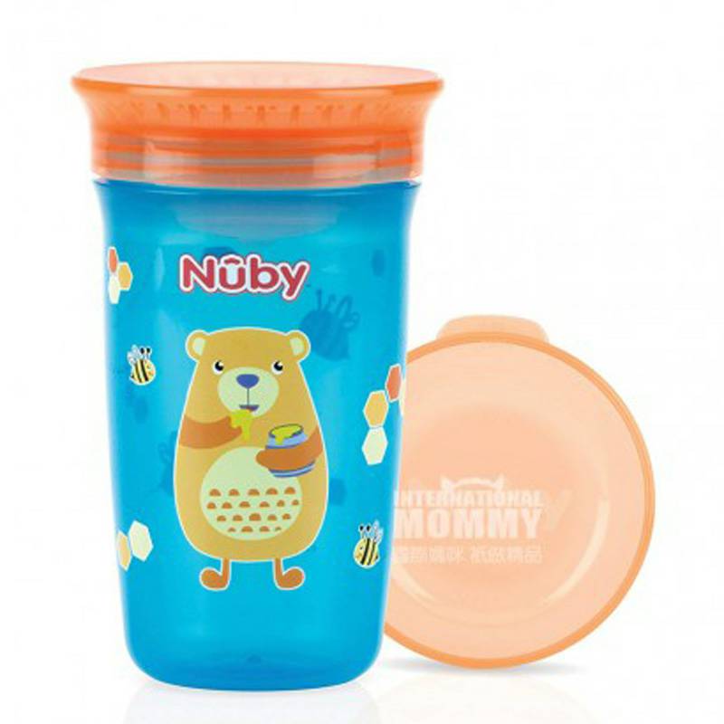 Nuby 미국 360도누출방지음주컵 300ml 6 개월이상해외버전