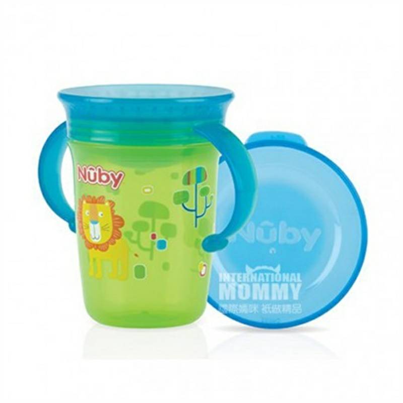 Nuby US 360도누수방지마시는컵 240ml 6 개월이상해외버전