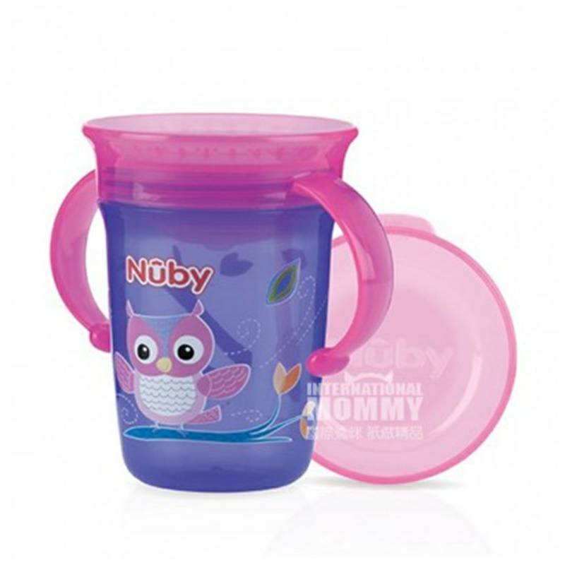Nuby US 360도누수방지마시는컵 240ml 6 개월이상해외버전