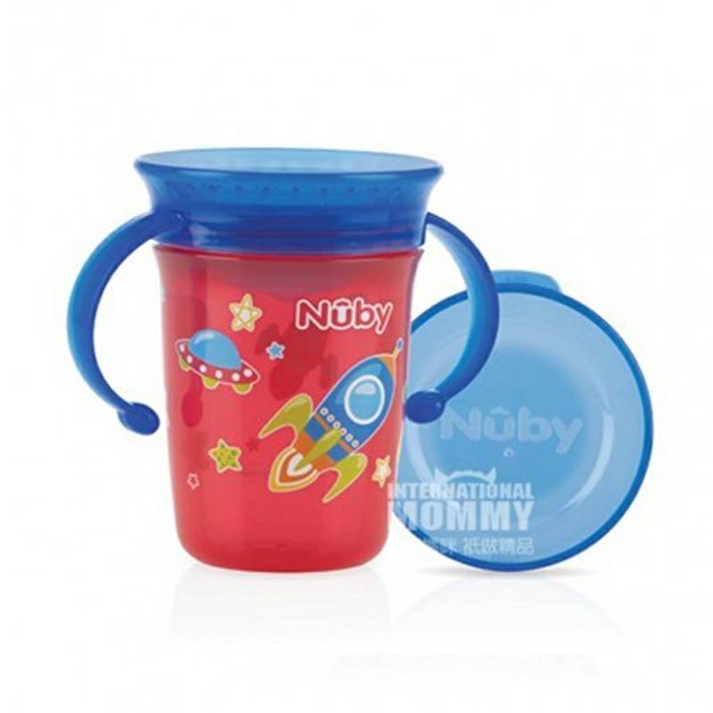 Nuby US 360도누수방지마시는컵 240ml 6 개월이상해외버전