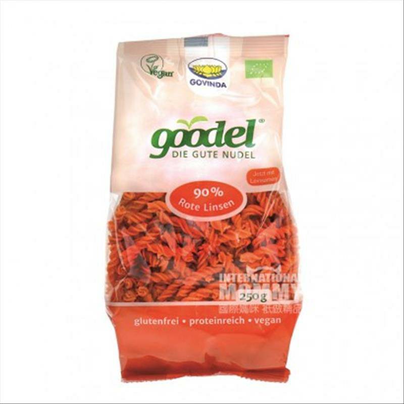 GOVINDA goodel 독일유기농빨간렌즈콩나선형국수해외버전