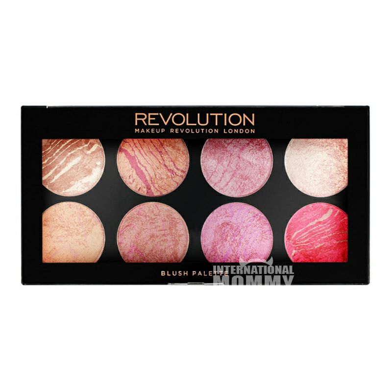 MAKEUP REVOLUTION 영국메이크업리볼루션 8 색베이킹펄블러쉬트레이해외판