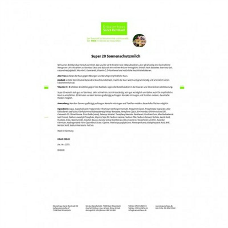 Sanct Bernhard 독일 LSF20 해외버전