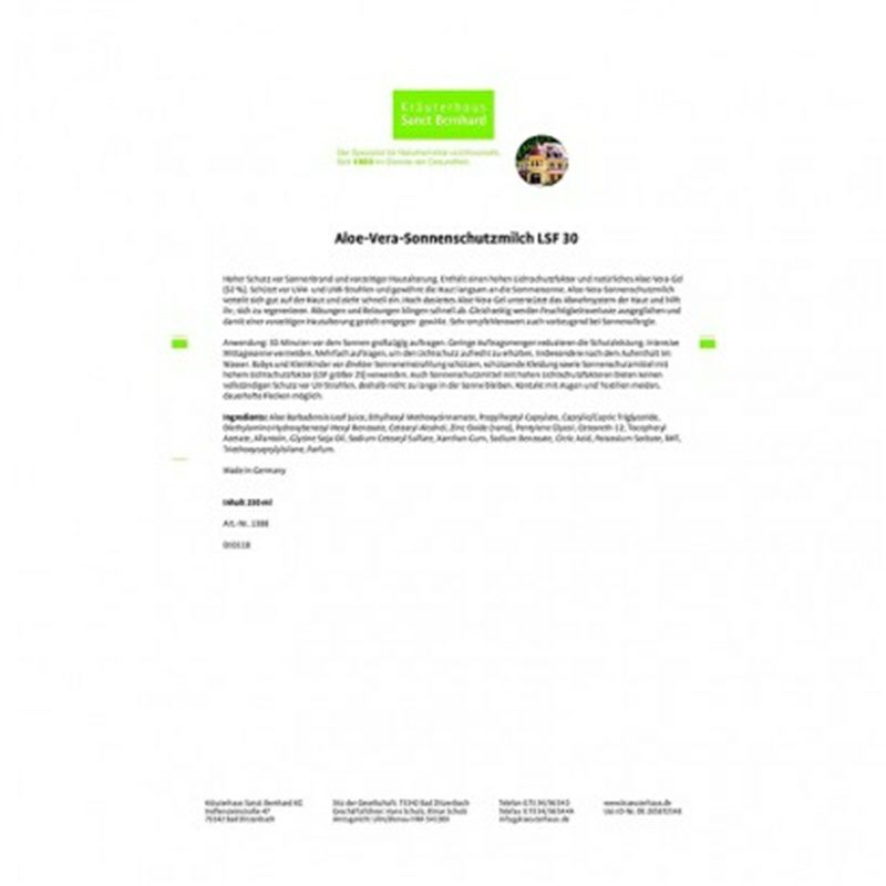 Sanct Bernhard 독일  LSF30 해외판