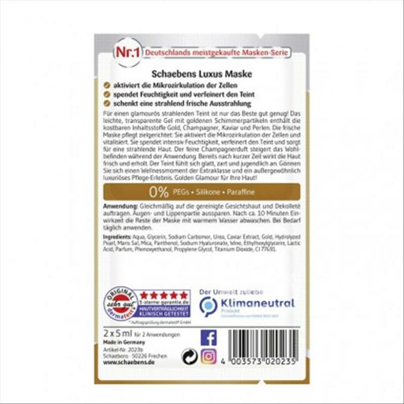 Schaebens 독일골드샴페인캐비어마스크 * 10 해외버전