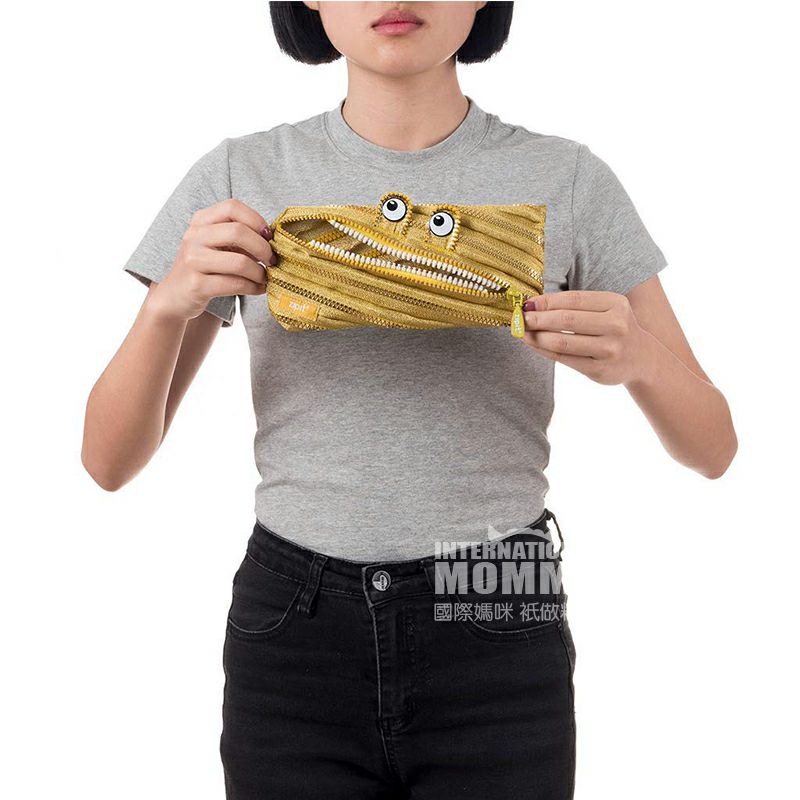 ZIPIT 이스라엘지퍼펜슬케이스골드빅아이해외판