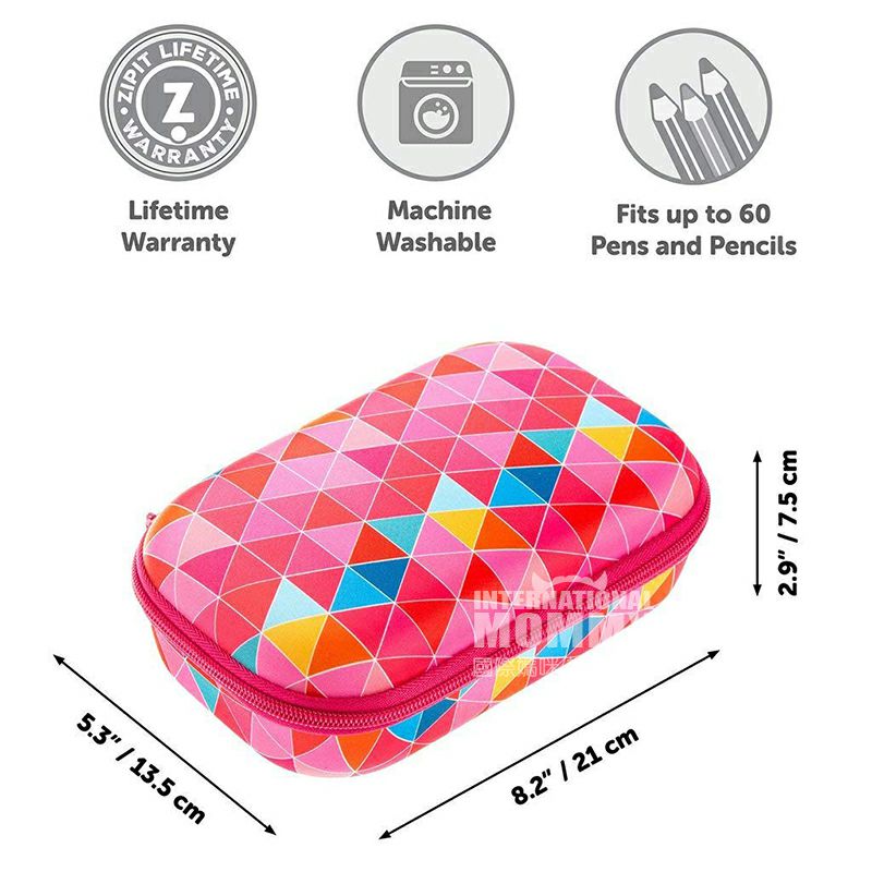 ZIPIT 이스라엘기하학삼각형시리즈펜케이스해외판