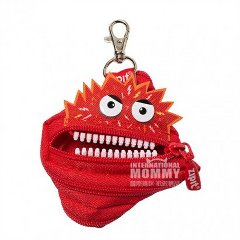 ZIPIT 이스라엘빨간화난괴물동전지갑해외버전