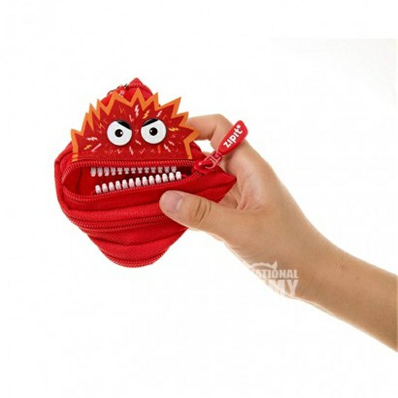 ZIPIT 이스라엘빨간화난괴물동전지갑해외버전