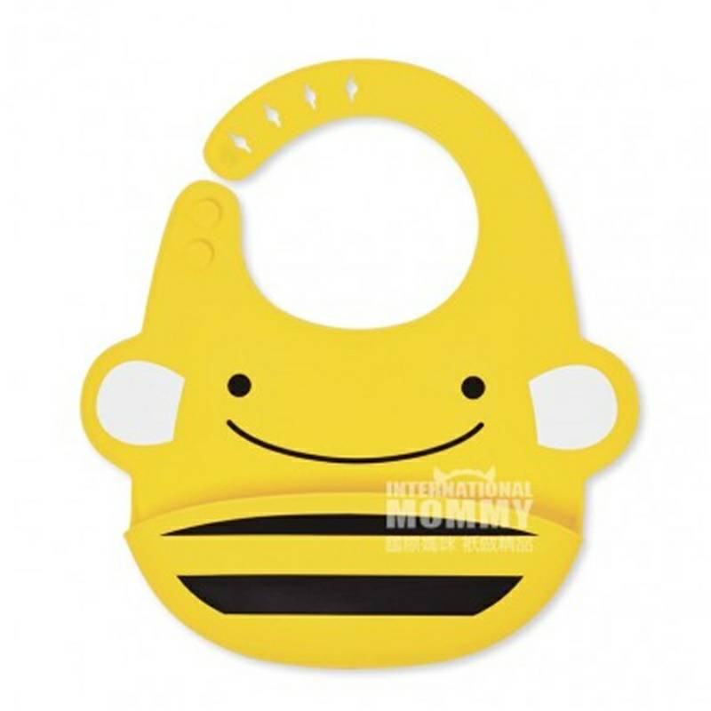 SKIP HOP 미국동물원시리즈입체실리콘만화턱받이해외버전