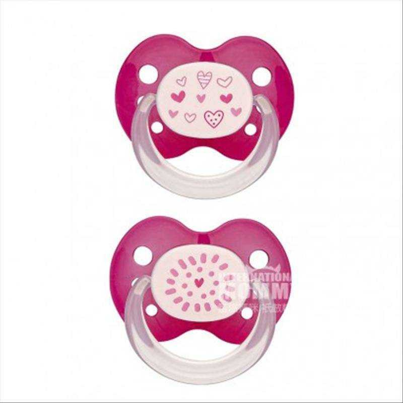 Babydream 독일작은동물기하학적패턴실리콘젖꼭지 18 개월이상 2 팩해외버전