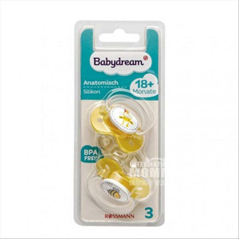 Babydream 독일작은동물기하학적패턴실리콘젖꼭지 18 개월이상 2 팩해외버전