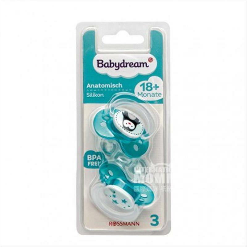 Babydream 독일작은동물기하학적패턴실리콘젖꼭지 18 개월이상 2 팩해외버전