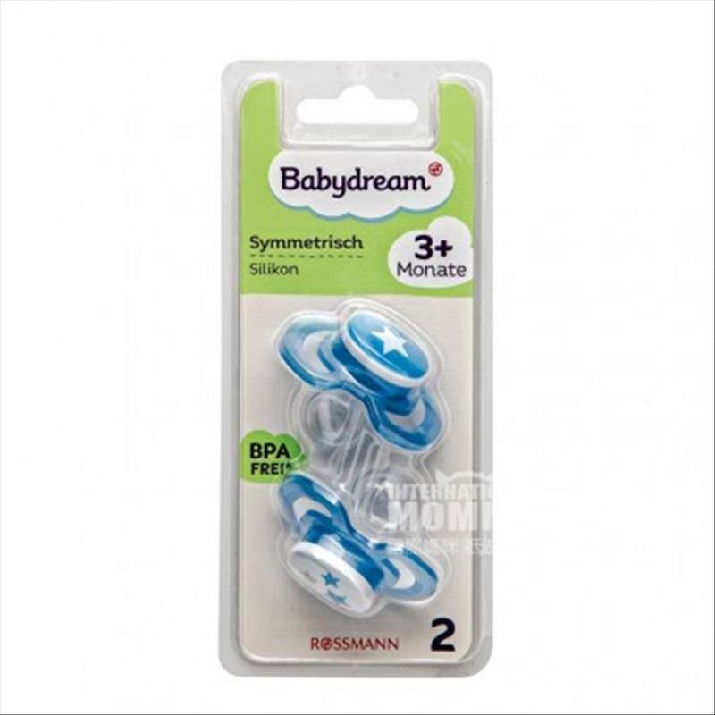 Babydream 독일기하학적패턴실리콘젖꼭지 3 개월이상 2 팩해외버전