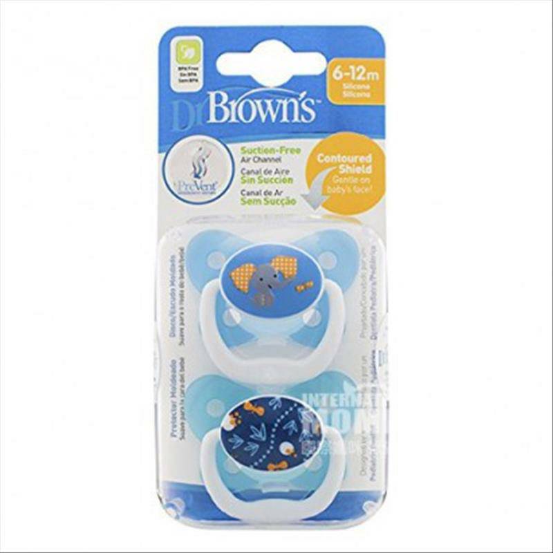 Dr Brown`s미국나비실리콘젖꼭지 2 팩해외버전 6-12 달