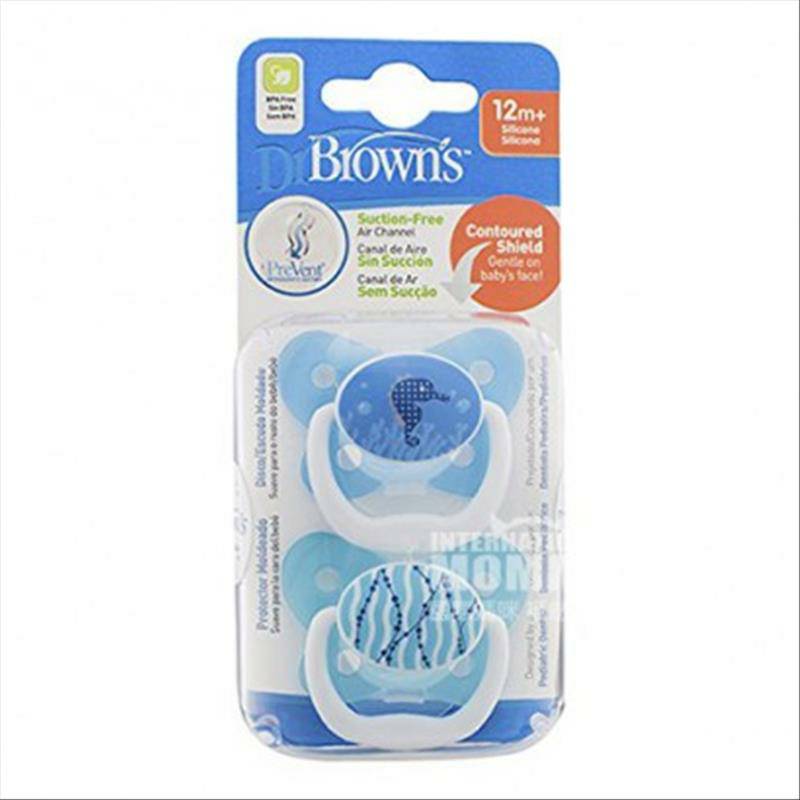 Dr Brown`s미국나비실리콘젖꼭지 2 팩해외버전 12 개월이상