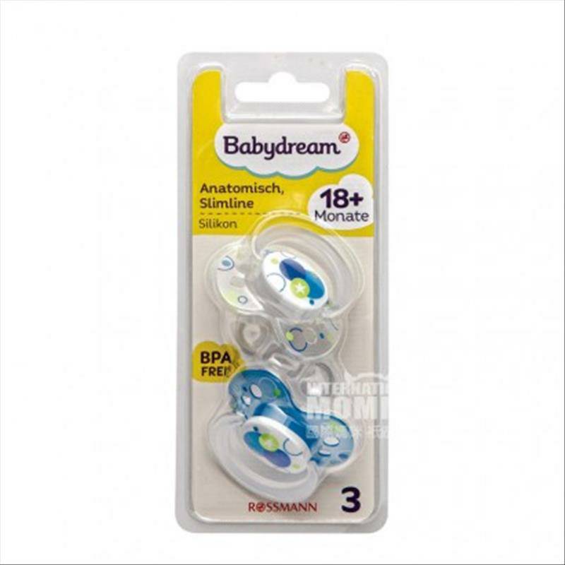 Babydream 독일도트실리콘젖꼭지 18 개월이상 2 팩해외버전