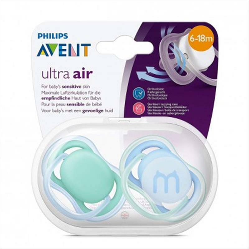 PHILIPS AVENT 아벤트영국공기에민감한근육아기젖꼭지단색 6-18 개월해외버전