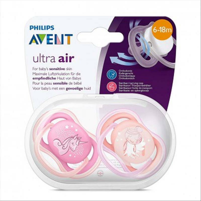 PHILIPS AVENT 아벤트영국공기에민감한근육여성아기젖꼭지6-18개월해외버전
