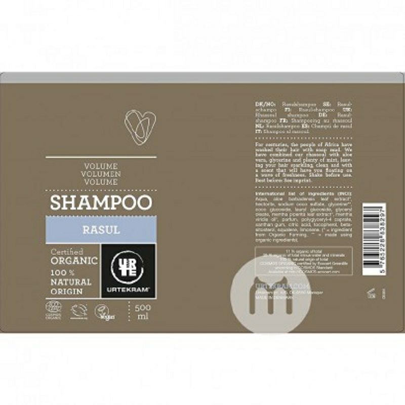 URTEKRAM 덴마크어유기농오일컨트롤상쾌한임산부를위한상쾌한샴푸해외버전