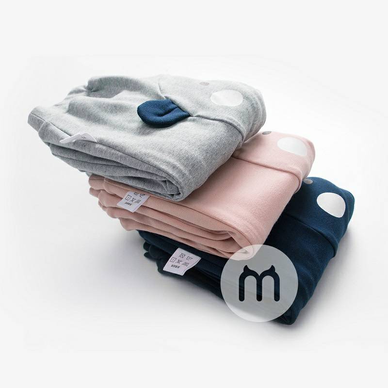 Verantwortung 남녀아기귀여운서귀고양이플러스벨벳큰 PP 바지밝은회색