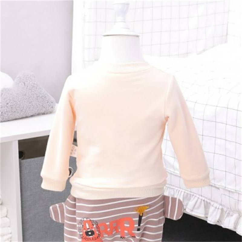 Verantwortung 남녀아기알파카플러스벨벳풀오버스웨터베이지