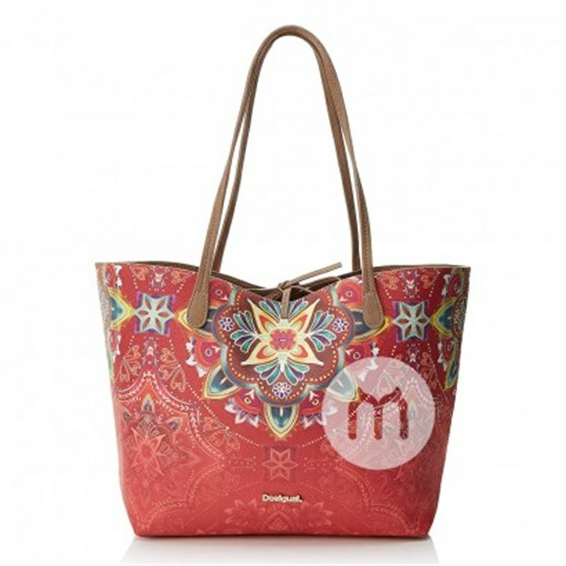 Desigual 스페인유럽과미국의패션레드프린트숄더백해외버전