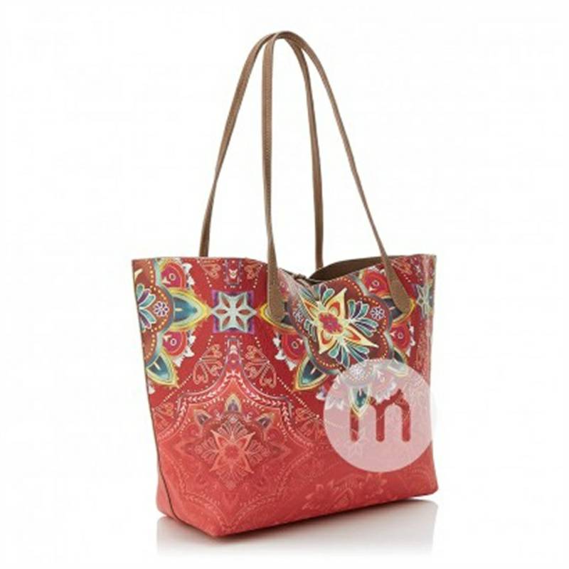 Desigual 스페인유럽과미국의패션레드프린트숄더백해외버전
