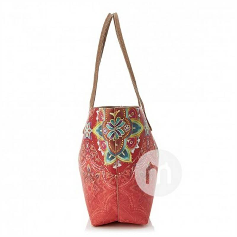 Desigual 스페인유럽과미국의패션레드프린트숄더백해외버전