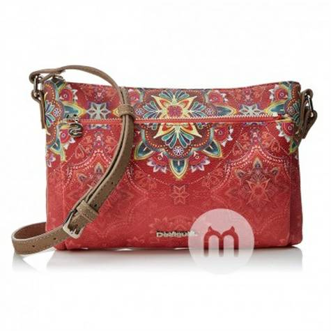 Desigual 스페인어패션레드프린트어깨대각선가방해외버전