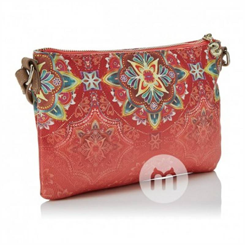 Desigual 스페인어패션레드프린트어깨대각선가방해외버전