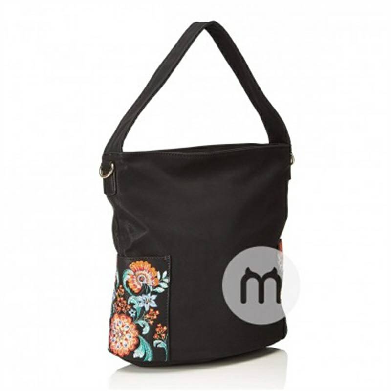 Desigual 패션자수블랙숄더백해외버전