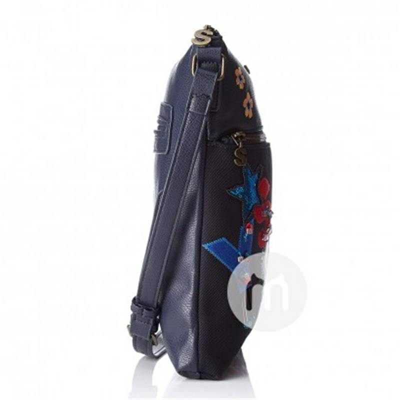 Desigual 스페인패션자수네이비블루숄더대각선가방해외버전