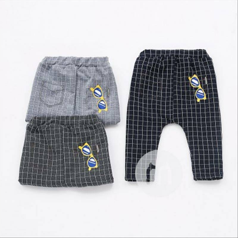 [2 개] Verantwortung 남녀아기슈퍼영웅스트라이프플러스벨벳풀오버스웨터녹색 + 격자주머니멋진안경플러스벨벳 PP 바지네이비블루