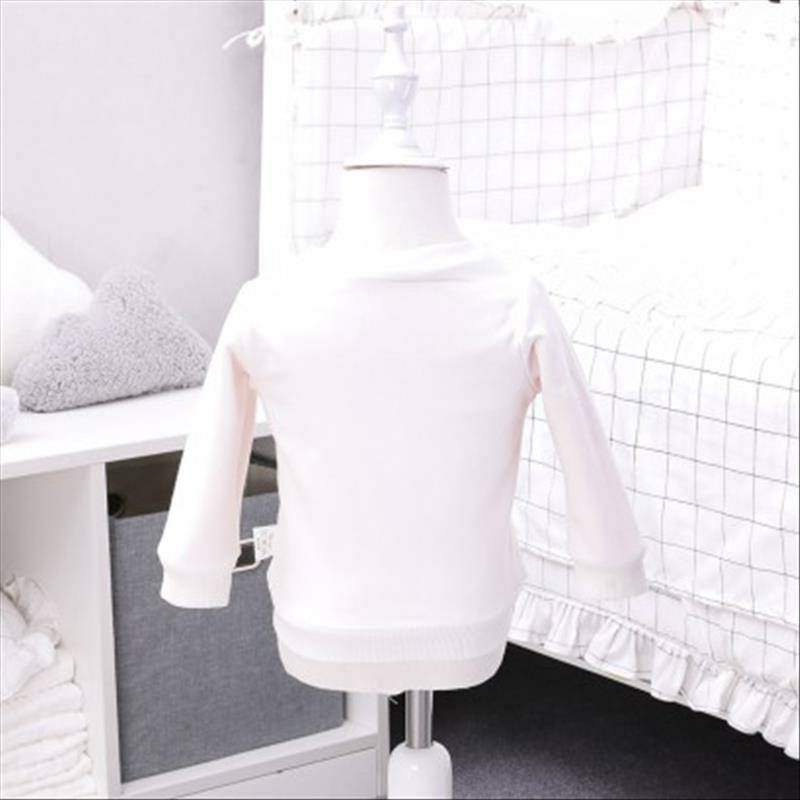 [2 개] Verantwortung 아기소년소녀작은풍선풀오버플러스벨벳스웨터화이트 + 침거품물고기플러스벨벳 PP 바지핑크