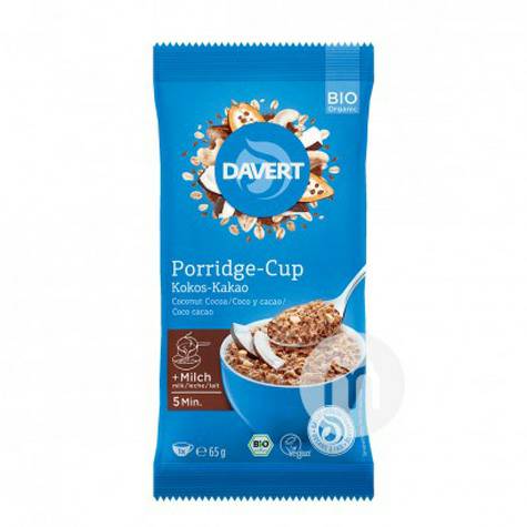Davert 독일유기농코코넛코코아오트밀 65g * 10 해외버전