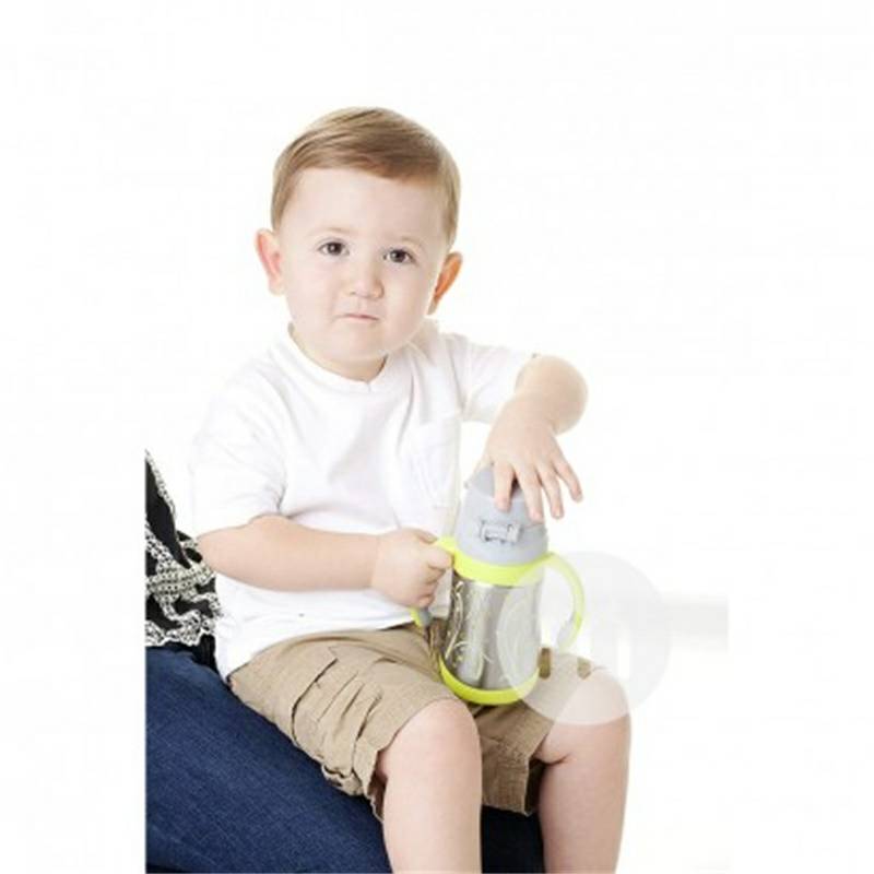 Nuby 미국스테인레스스틸절연밀짚컵핸들 280ml 이상 12 개월이상해외버전