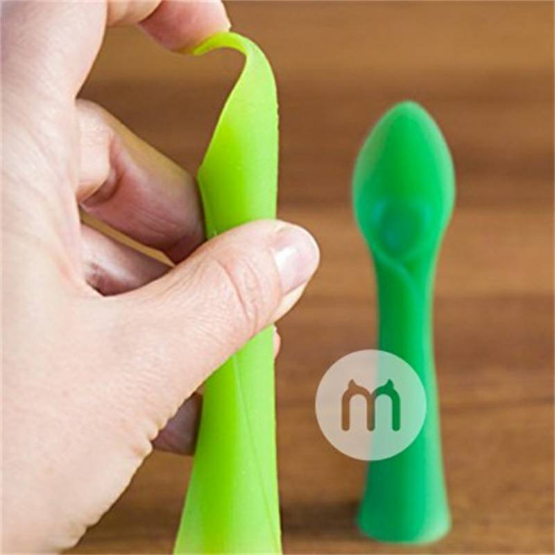 Olababy 미국녹색버드실리콘테이블스푼교육수유숟가락해외버전