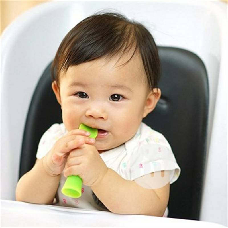 Olababy 미국녹색버드실리콘테이블스푼교육수유숟가락해외버전