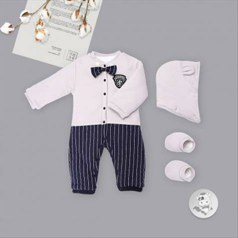 Verantwortung 남녀아기겨울나비넥타이연결된바디크롤링슈트